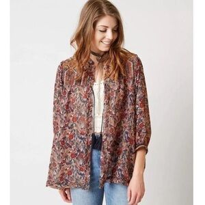 GIMMICKS by BKE Embroidered Floral Kimono Size XS